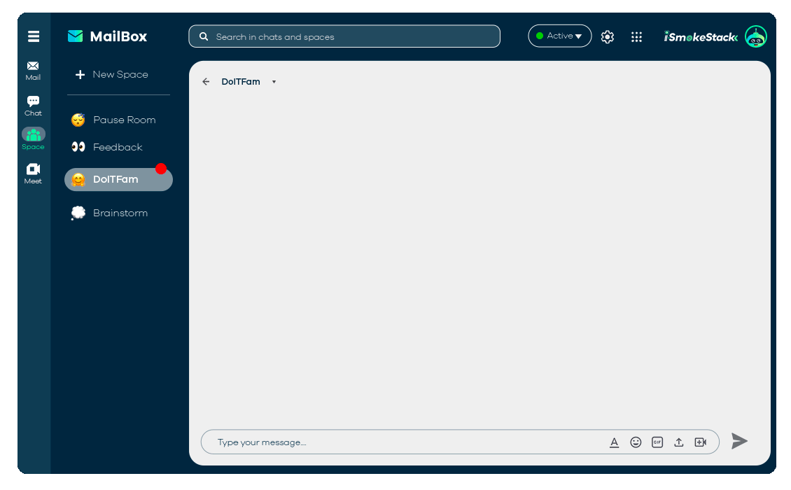 Remote team daily standup chat
