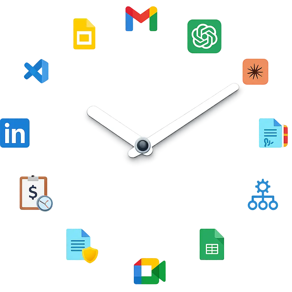 Time management and productivity icon