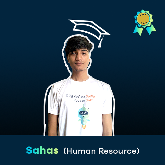 Sahas — Human Resources intern at i-SmokeStack startup internship
