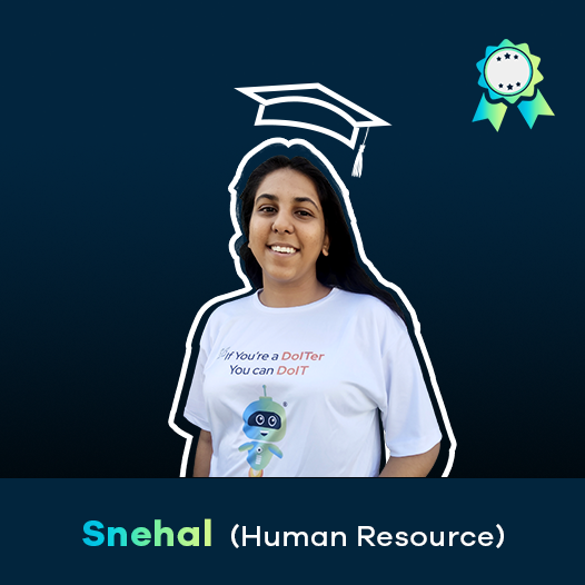 Snehal — Human Resources intern at i-SmokeStack startup internship