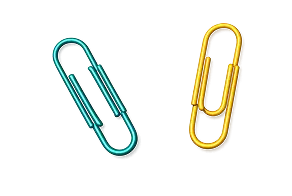 Paper clips representing organization, productivity, and streamlined business processes